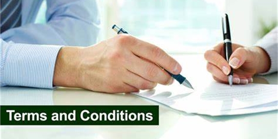 Hands Writing Terms and Conditions