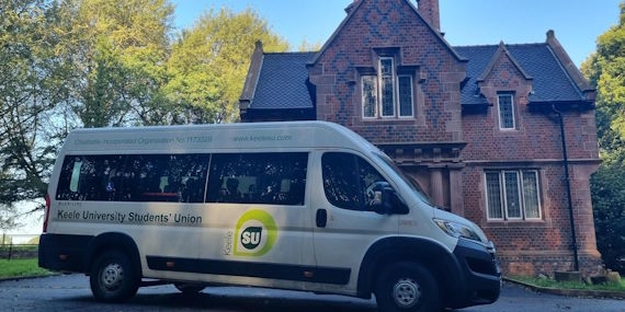 Students Union Minibus parked up