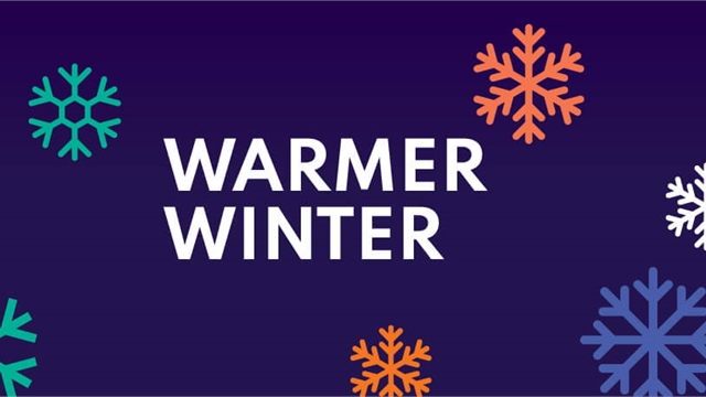 Warmer Winter with Snowflakes