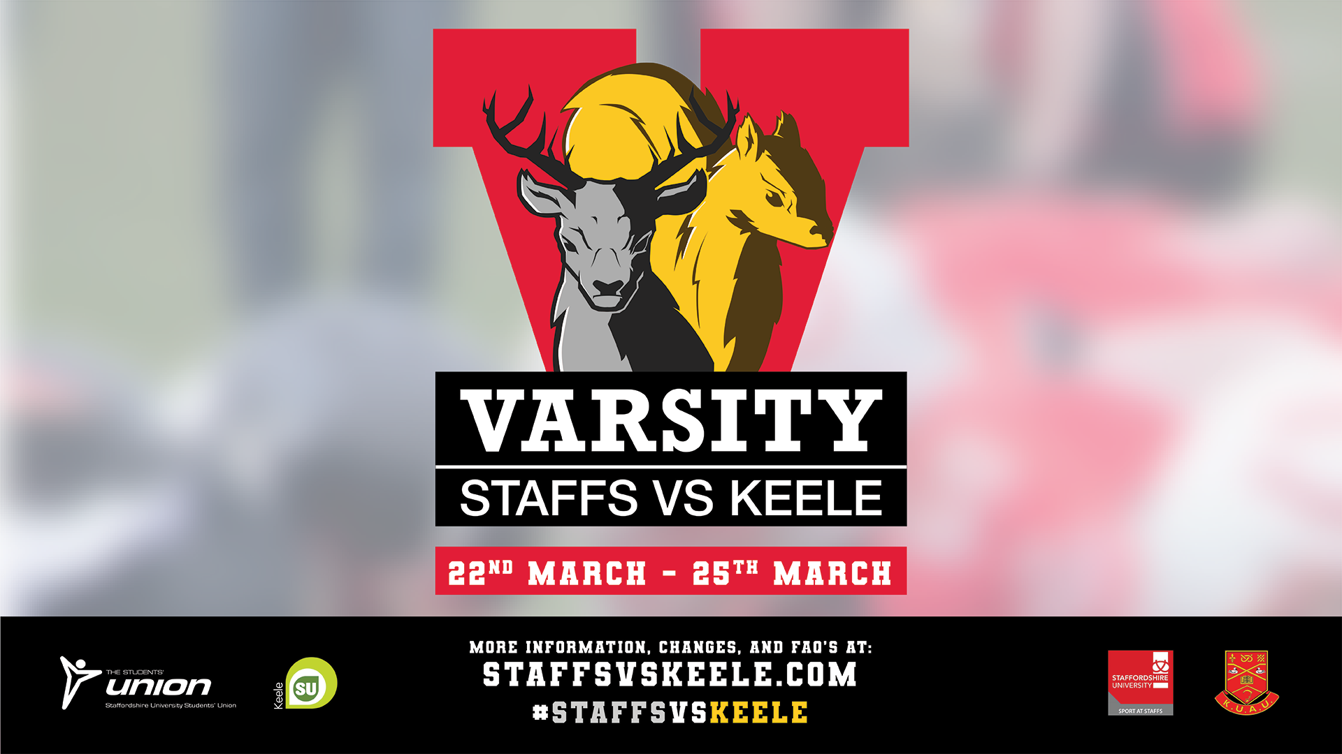 One Team One Mission 31st March - 3rd April - Team Keele Varsity Logo with 10 stars in the centre