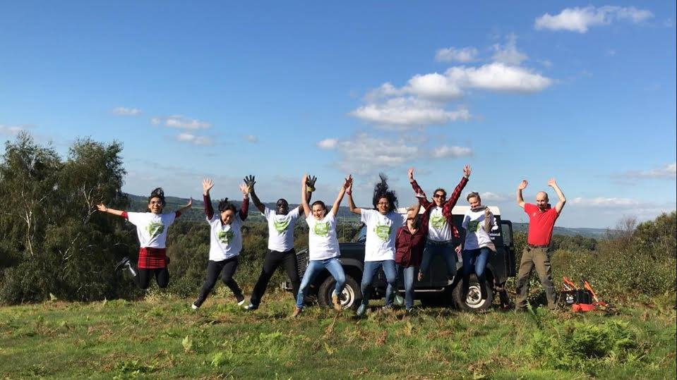 Group of students on a Volunteering day