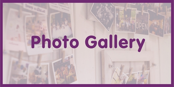 Polaroid photos on a wall