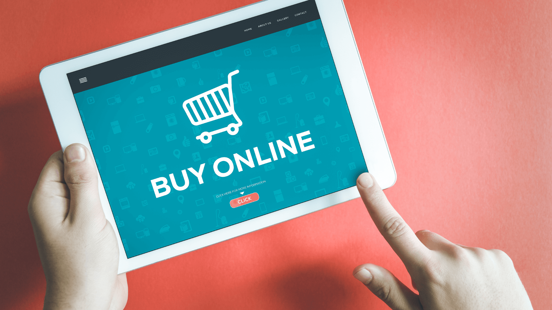 person buying online