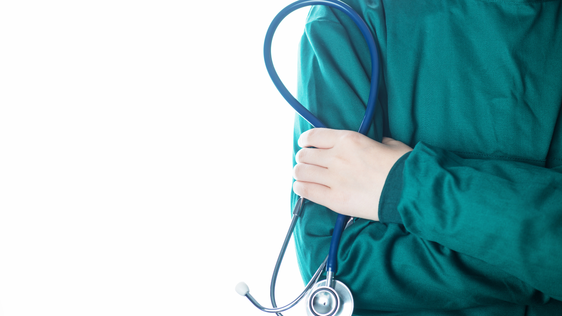 Person wearing medical scrubs