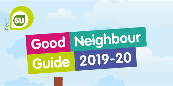 Sign with 'Good Neighbour Guide 2019-2020' on