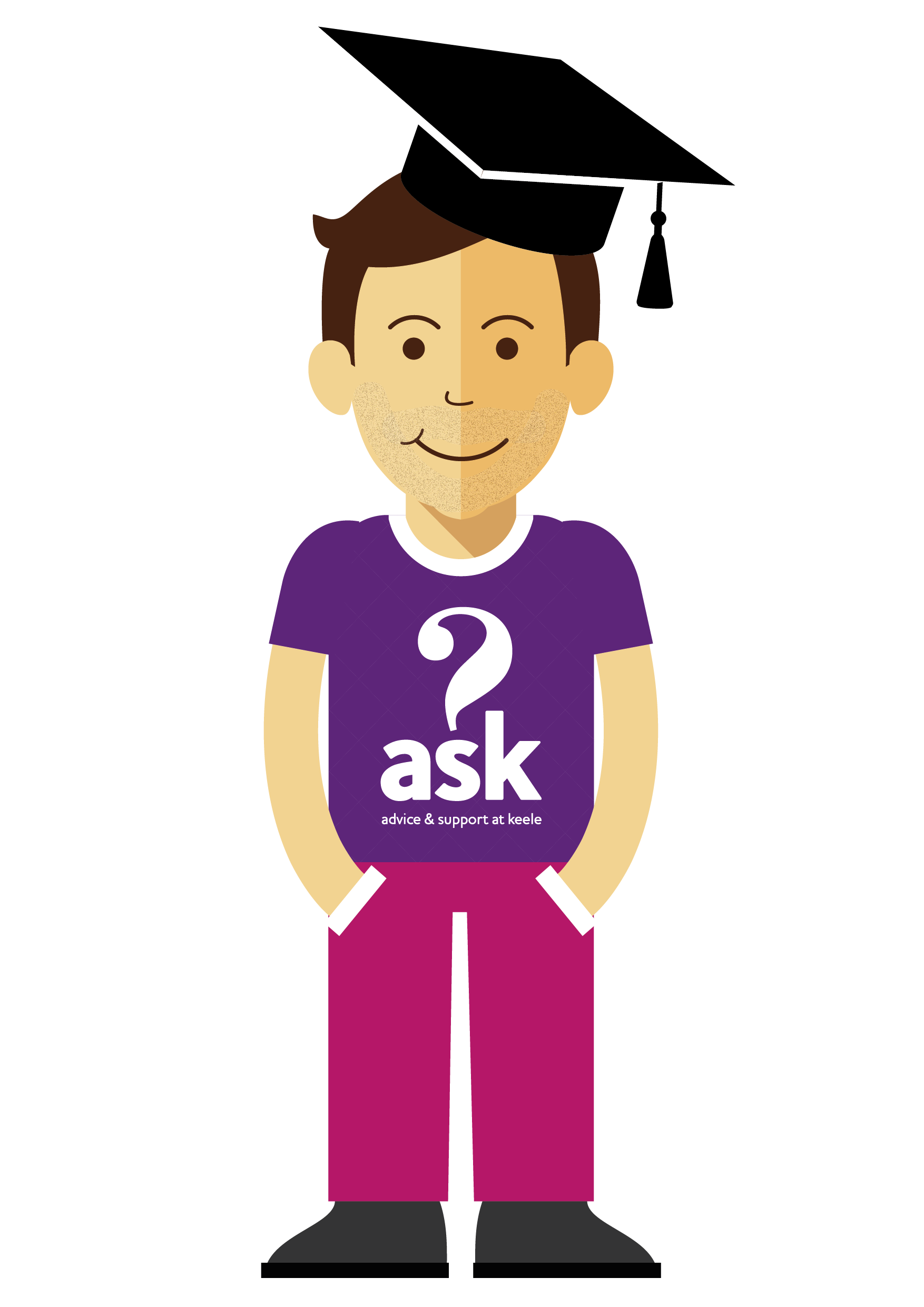 Person with graduation cap