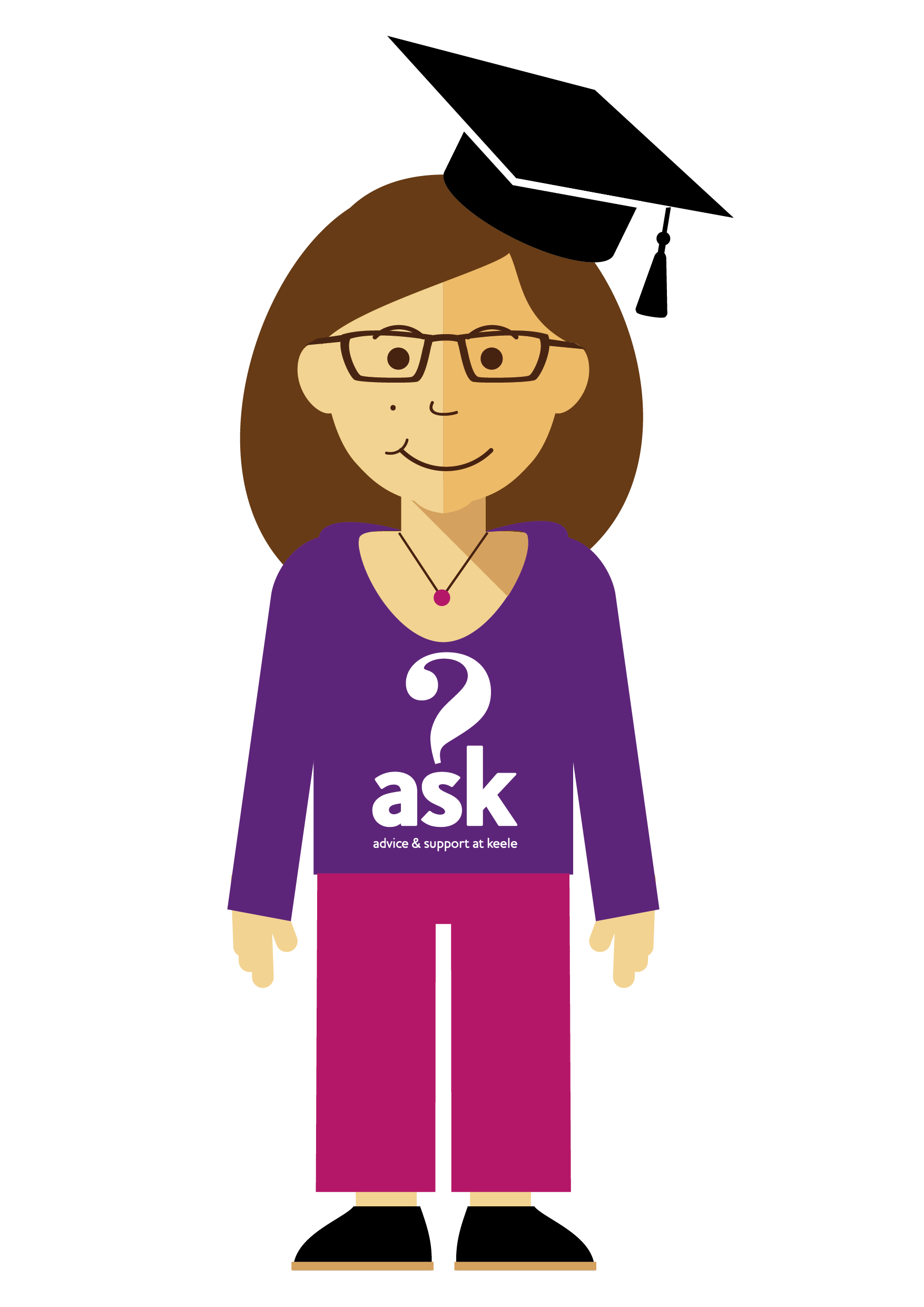 Person with graduation cap