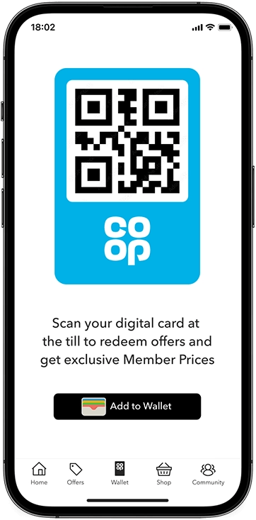 Co-op app QR code