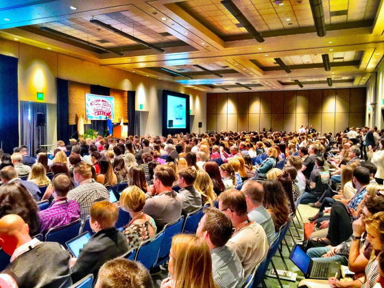 Full room of conference guests funded from a Postgraduate Bursary
