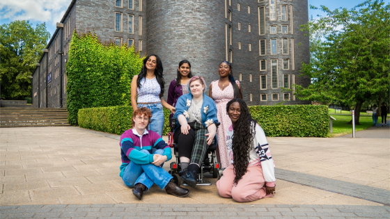 Meet your 2026/27 Elected Officer team. Ben, John, Amrit, Precious, River and Apshara. They were elected by you in March 2026 to represent all 15,000+ students here at Keele.