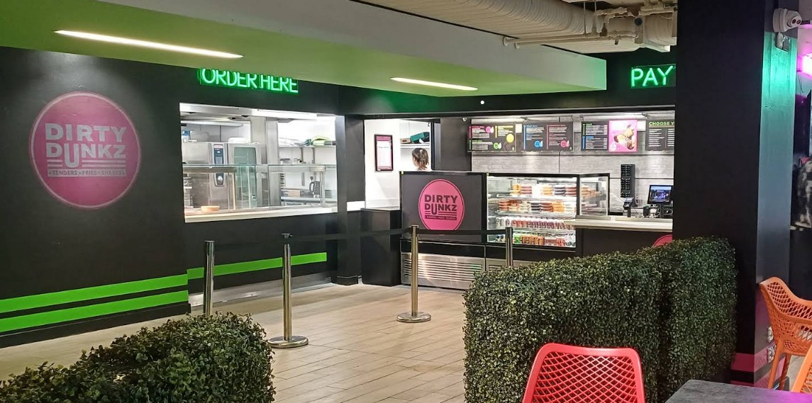 Dirty Dunkz Outlet inside the Students' Union
